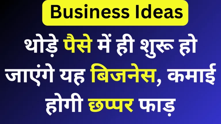 Business Idea: थोड़े पैसे में ही शुरू हो जाएंगे यह बिजनेस, कमाई होगी छप्पर फाड़