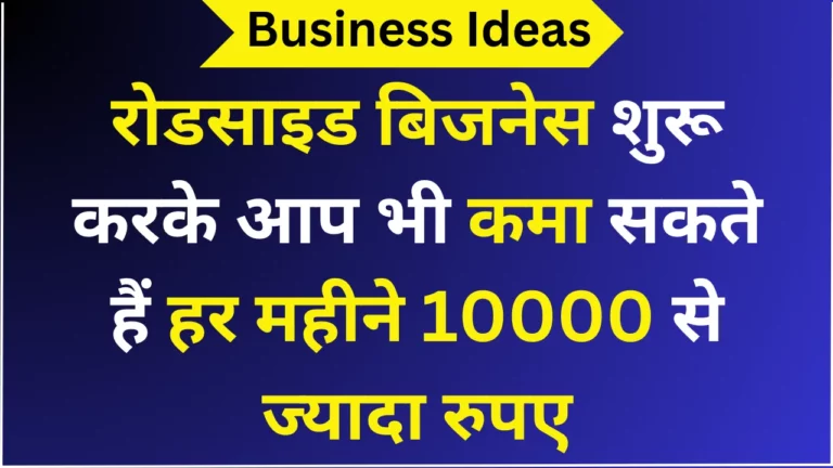 रोडसाइड बिजनेस शुरू करके आप भी कमा सकते हैं हर महीने 10000 से ज्यादा रुपए